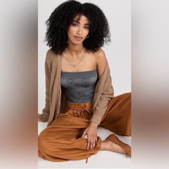 🔥 NEW Free People Love Letter Tube Top | BLACK - Picture 3 of 9